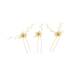 Lot de 3 épingles à chignon fleurs dorées et perles - 1 Lot de 3 épingles à chignon fleurs dorées et perles de la marque Coiffeo - 1