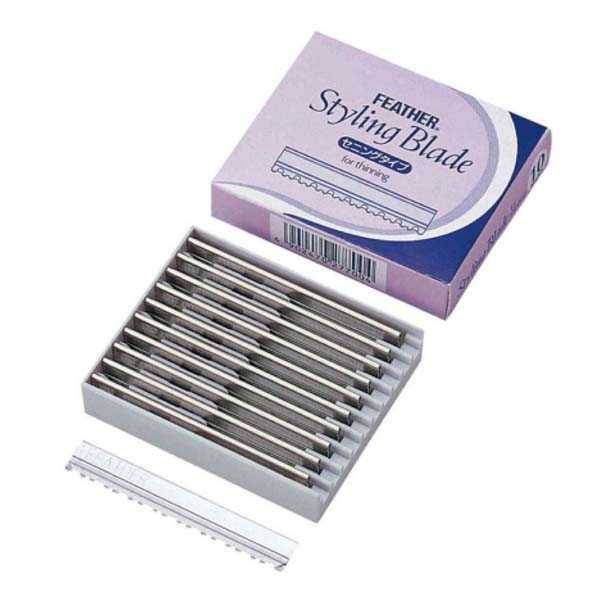 Lames de rasoir x10 de la marque Feather - 1