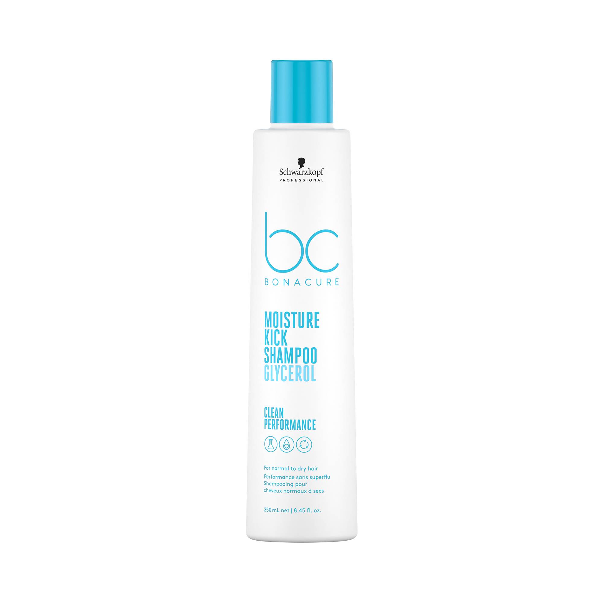 Shampooing pour cheveux normaux à secs Moisture Kick de la marque Schwarzkopf Professional Contenance 250ml - 1