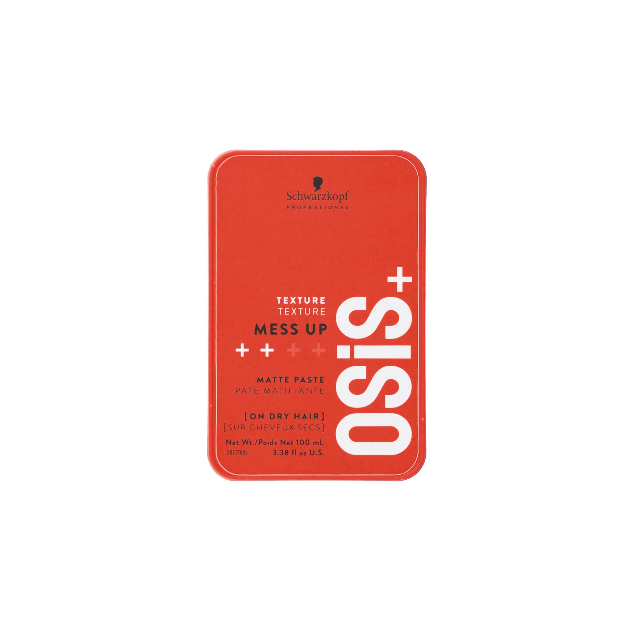 Pâte matifiante Osis+ Mess Up de la marque Schwarzkopf Professional Contenance 100ml - 1