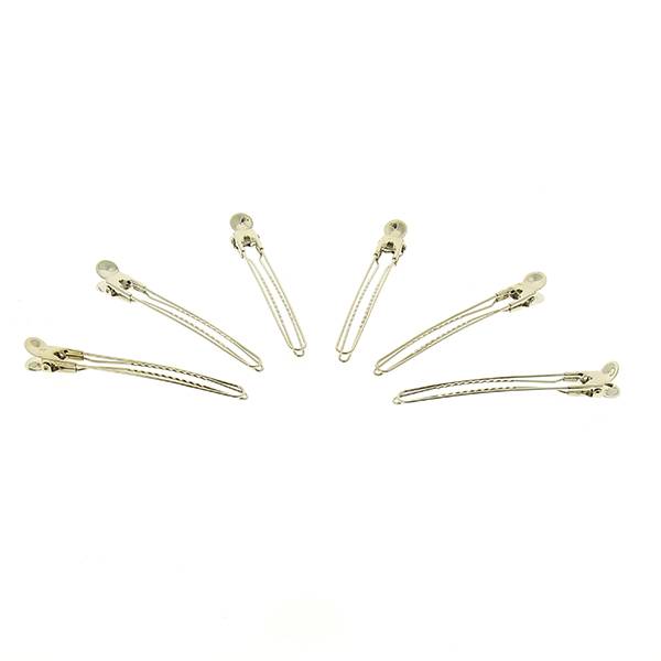 Pinces de séparation en métal 12.5cm x6 de la marque Coiffeo - 1
