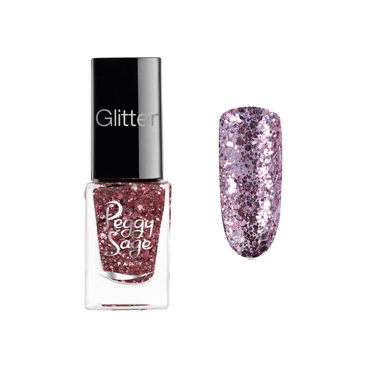 Mini vernis à ongles pailleté Oriane de la marque Peggy Sage Contenance 5ml - 1