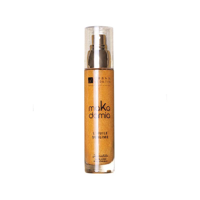 Huile précieuse pailletée maKadamia de la marque Urban Keratin Contenance 50ml - 1