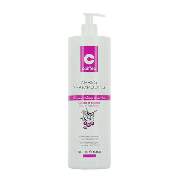 Après-shampooing cheveux colorés de la marque Coiffeo Contenance 1000ml - 1