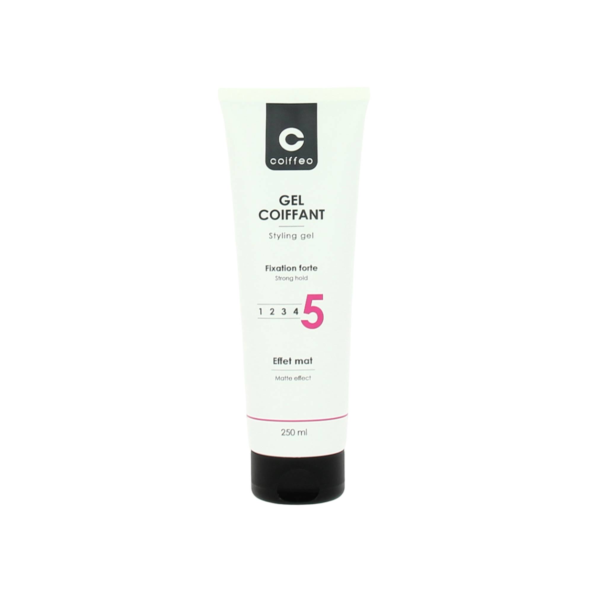 Gel coiffant fixation forte effet mat de la marque Coiffeo Contenance 250ml - 1