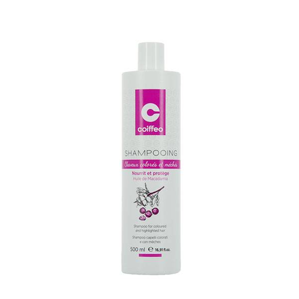 Shampooing cheveux colorés de la marque Coiffeo Contenance 500ml - 1