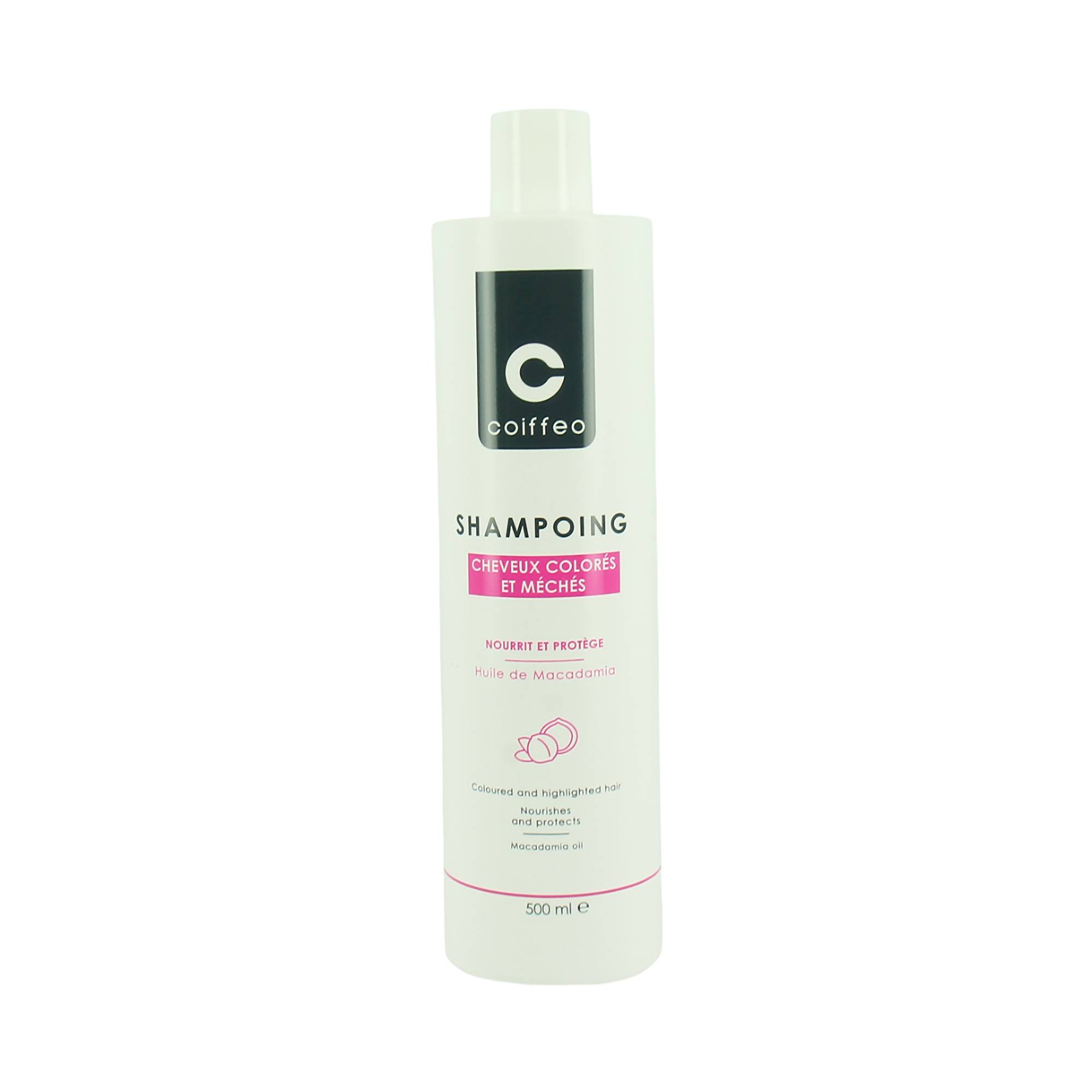 Shampooing cheveux colorés de la marque Coiffeo Contenance 500ml - 2