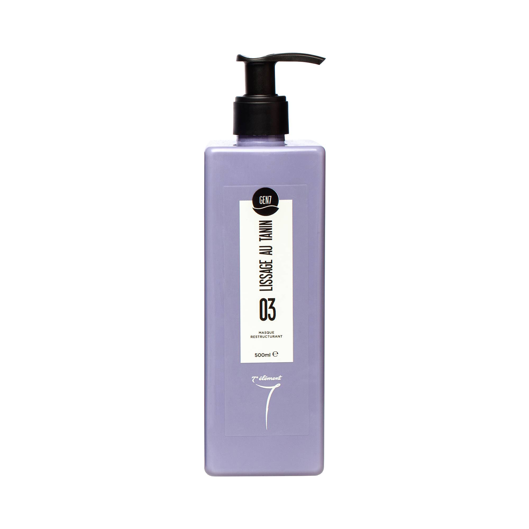 Masque restructurant GEN7 - Lissage au tanin n°3 de la marque 7e ÉLÉMENT Contenance 500ml - 1