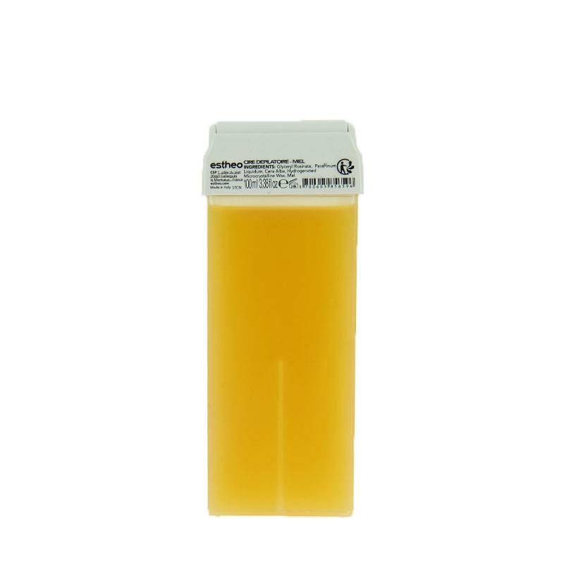 Cartouche de cire roll on Miel de la marque Estheo Contenance 100ml - 1