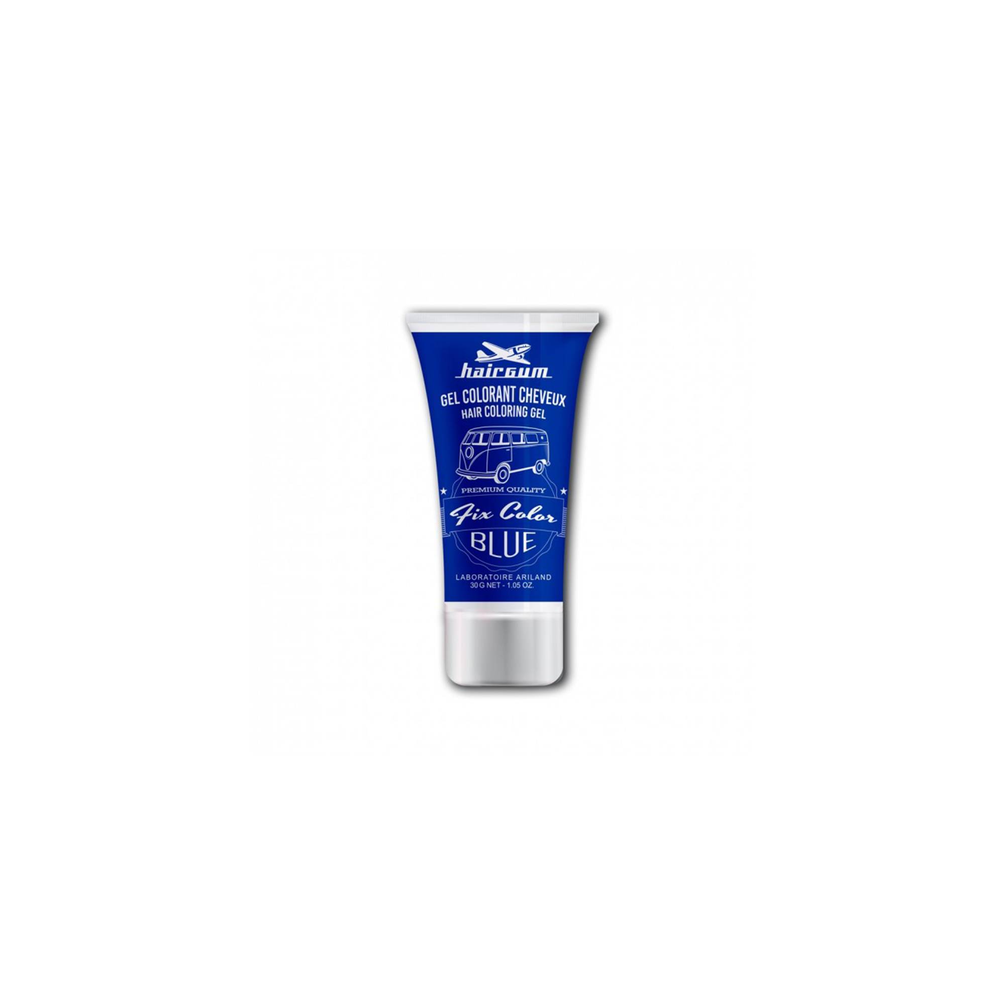 Gel colorant cheveux Fix Color Bleu de la marque Hairgum Contenance 30ml - 1