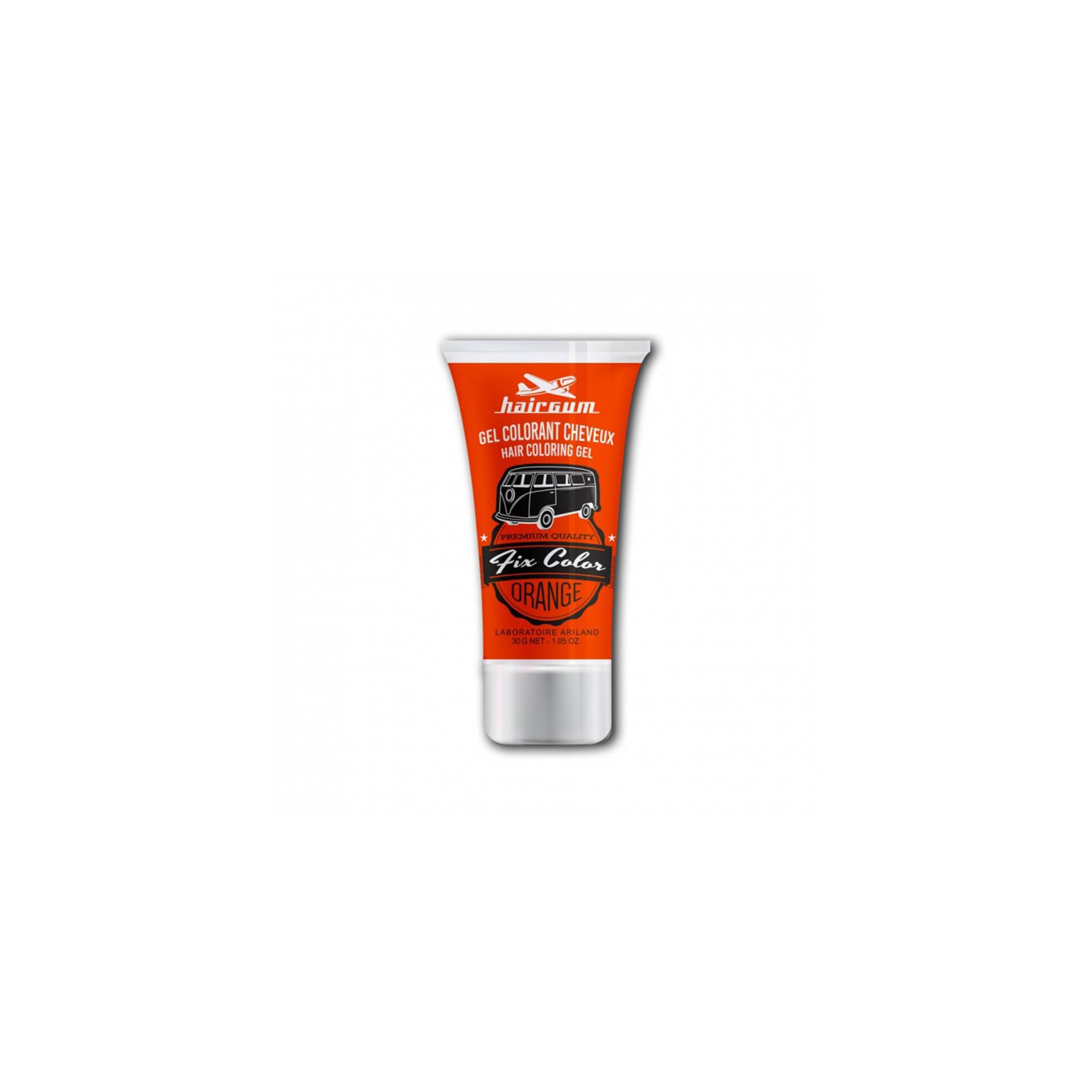 Gel colorant cheveux Fix Color Orange de la marque Hairgum Contenance 30ml - 1