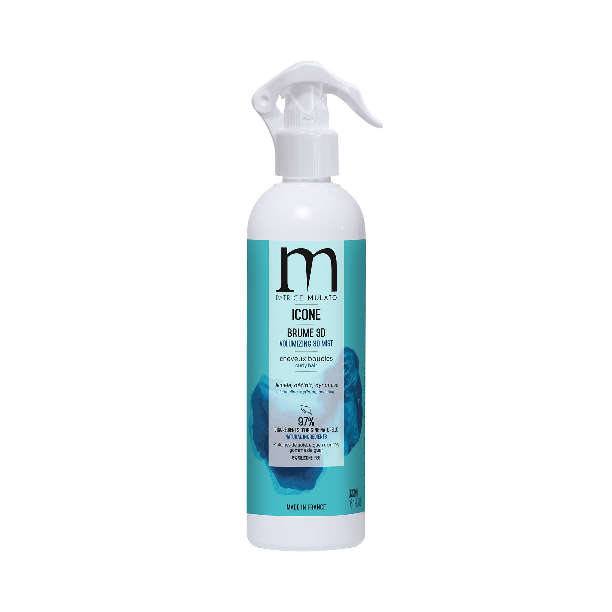 Brume 3D volumisante Icône de la marque Mulato Contenance 300ml - 1