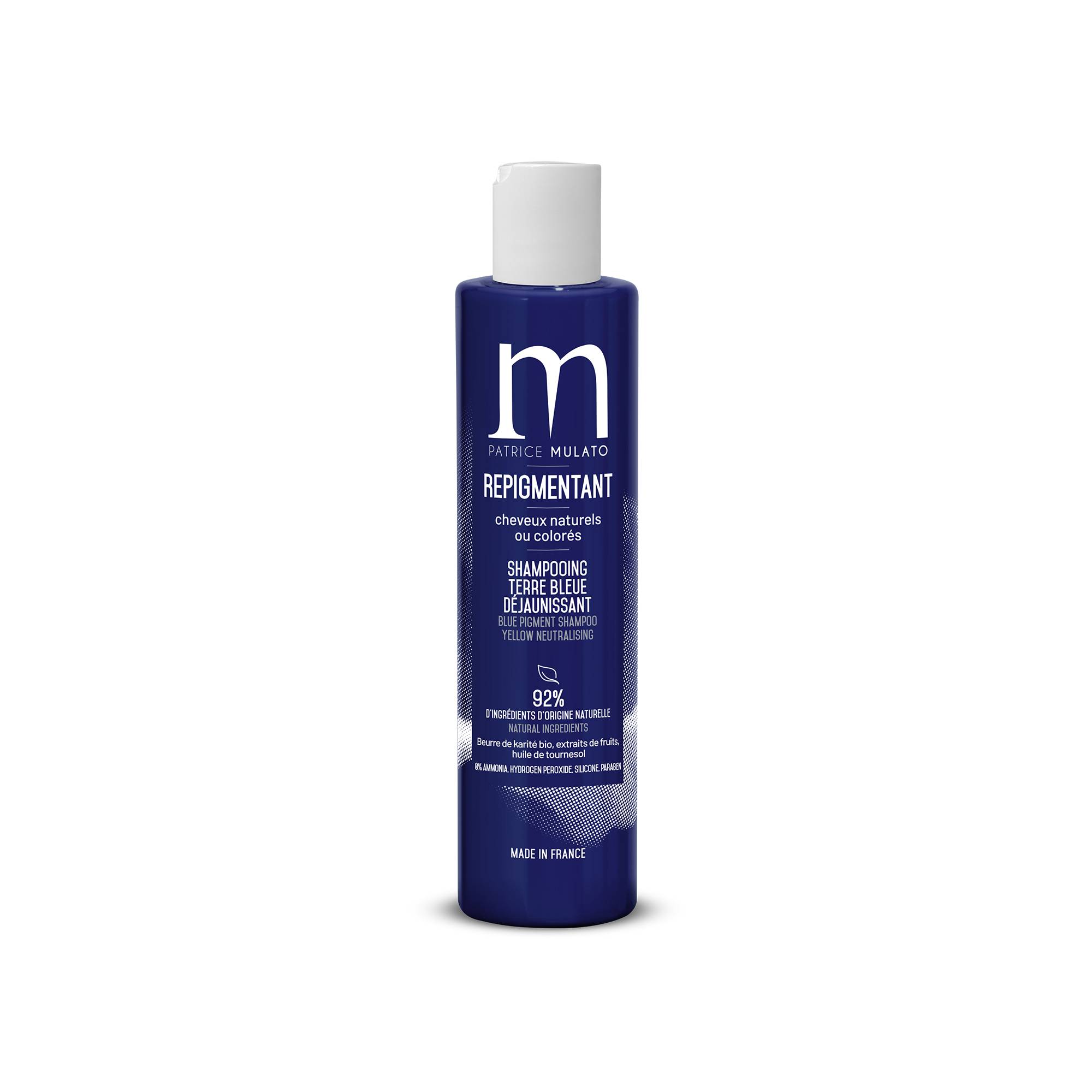 Shampooing repigmentant terre bleue de la marque Mulato Contenance 200ml - 1