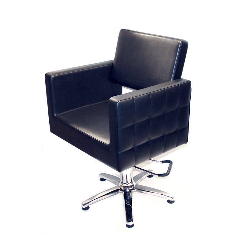 Fauteuil noir Dimoda de la marque Coiffeo - 1