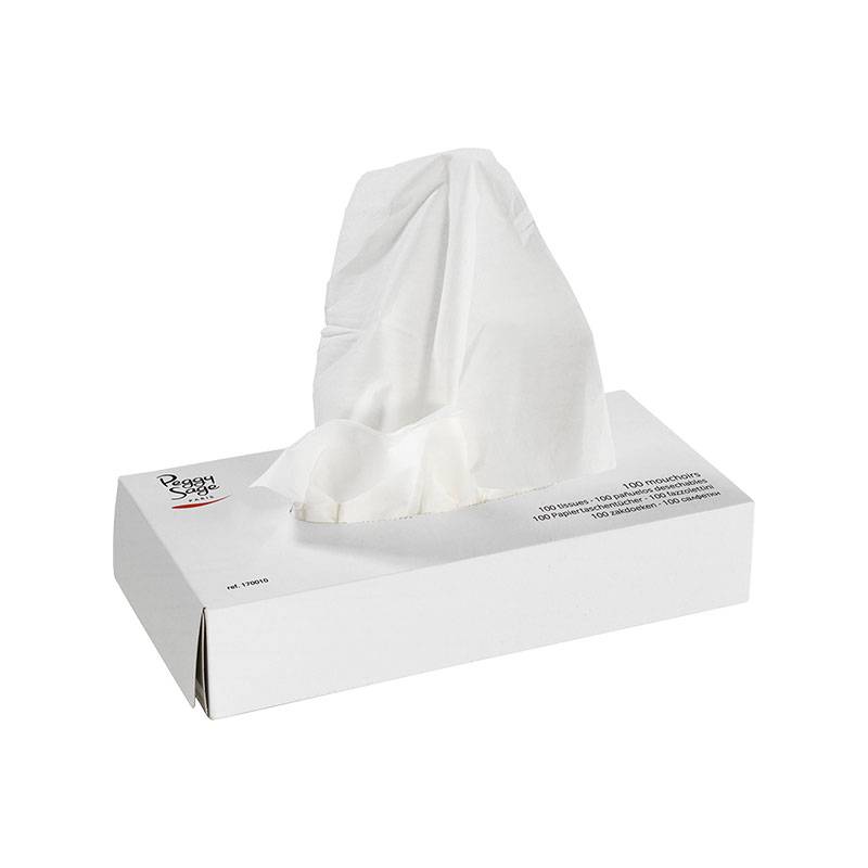 Mouchoirs cosmétiques x100 de la marque Peggy Sage - 1