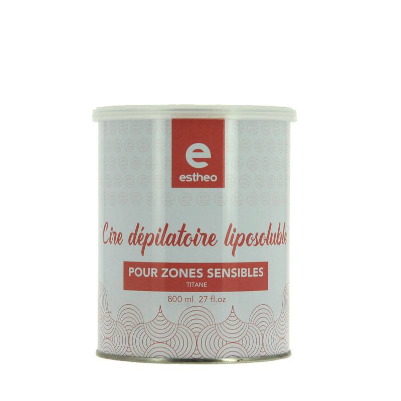 Pot de cire dépilatoire liposoluble Titane de la marque Estheo Contenance 800ml - 1