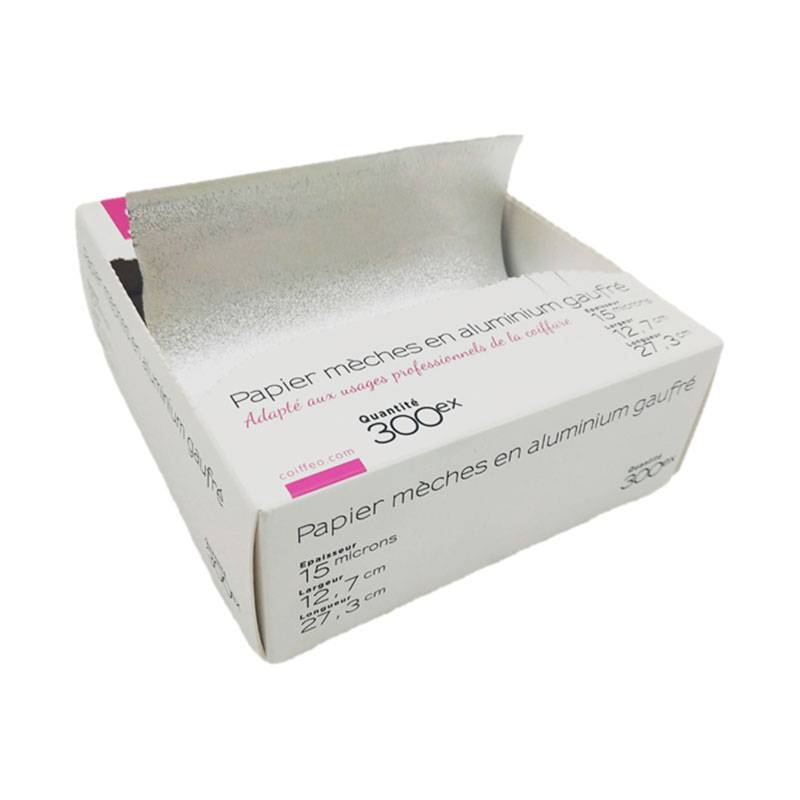 Feuilles d’aluminium gaufrées x300 de la marque Coiffeo - 1