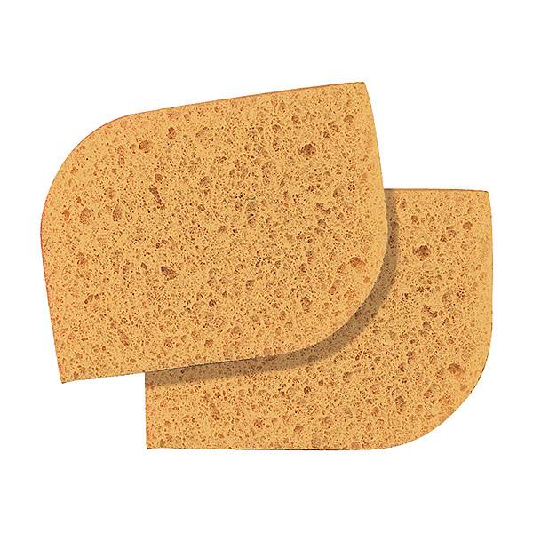 Eponges à démaquiller naturelles 11x8cm x2 Jaune de la marque Peggy Sage - 1