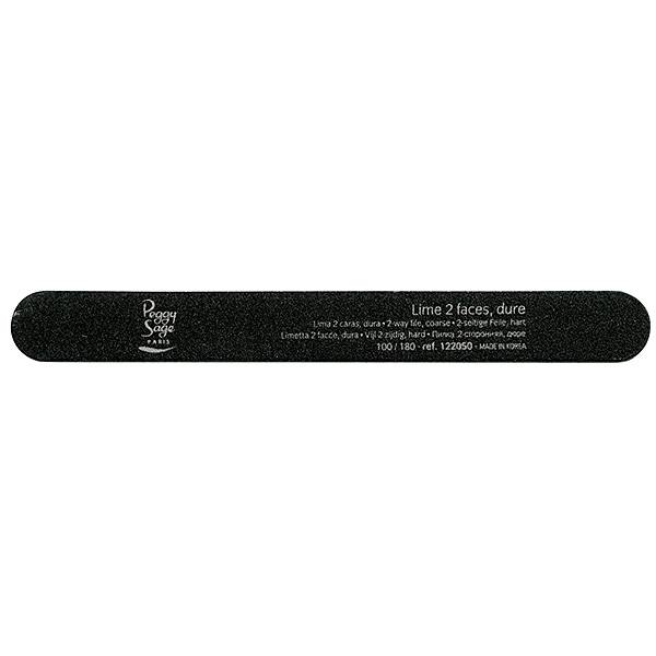 Lime à ongles 2 faces 100-180 - grain très dur Noire de la marque Peggy Sage - 1