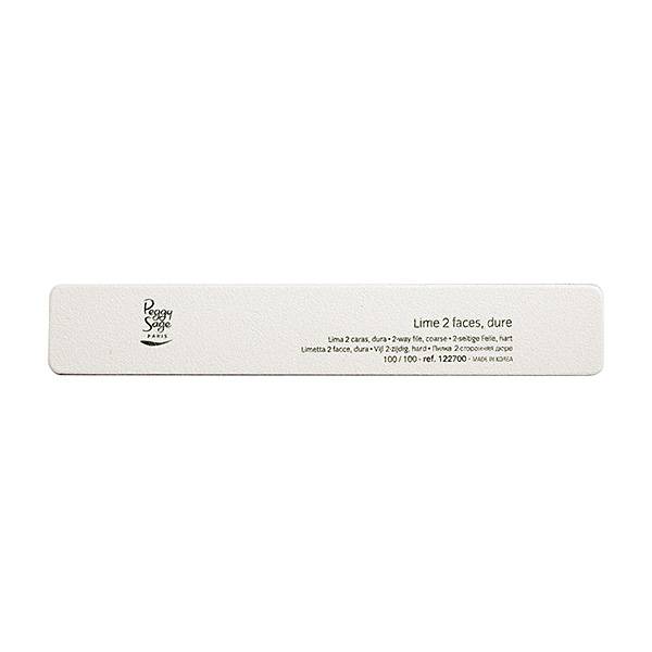 Lime à ongles rectangulaire 2 faces 100-100 Blanc de la marque Peggy Sage - 1