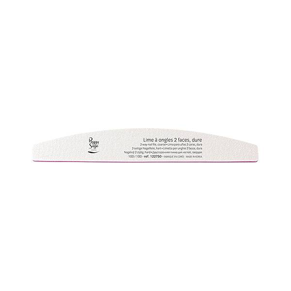 Lime à ongles 2 faces demi-lune 100-100 Blanc de la marque Peggy Sage - 1