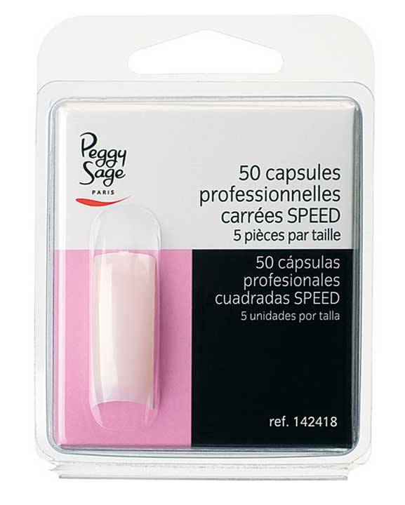 Capsules professionnelles x50 Carrée speed de la marque Peggy Sage - 1