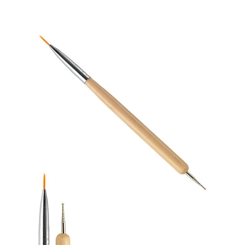 Pinceau nail art/outil à marbrer 2-en-1 de la marque Peggy Sage - 1