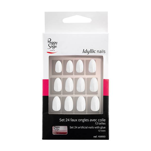 Faux ongles Idyllic Nails Set x24 Stiletto Chic de la marque Peggy Sage - 1