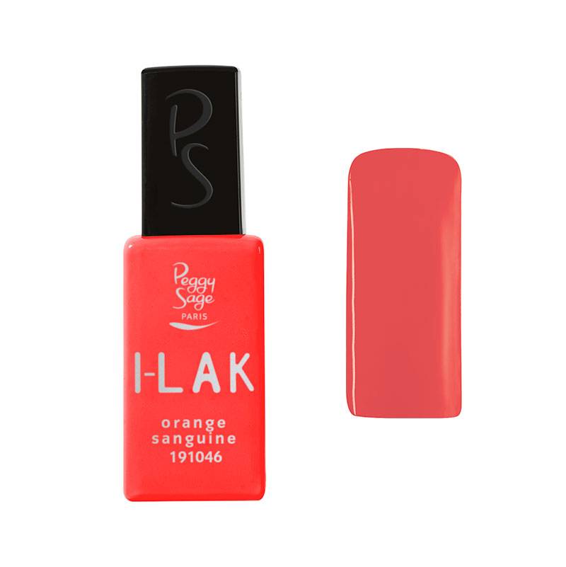Vernis semi-permanent I-LAK - Orange sanguine de la marque Peggy Sage Contenance 11ml - 1
