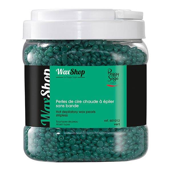 Perles de cire à épiler sans bande Verte 1kg de la marque Peggy Sage Contenance 1000g - 1