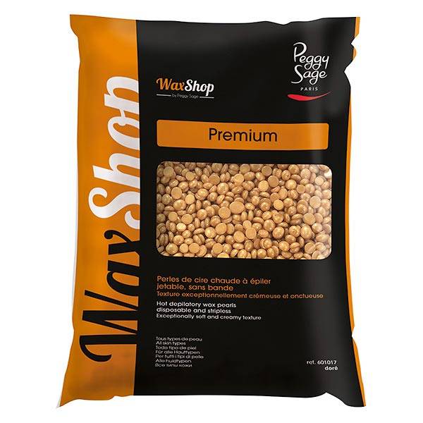 Perles de cire à épiler sans bande Doré 800g de la marque Peggy Sage Contenance 800g - 1