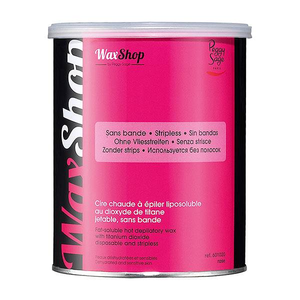 cire chaude à épiler liposoluble Rose titane de la marque Peggy Sage Contenance 800ml - 1