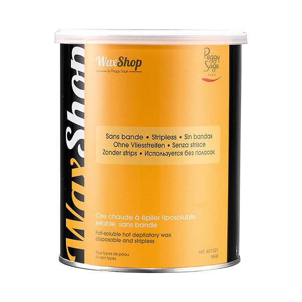 cire chaude à épiler liposoluble Miel de la marque Peggy Sage Contenance 800ml - 1