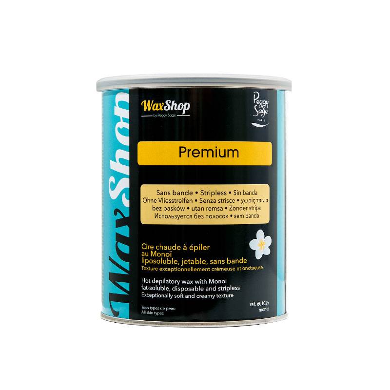 Cire chaude à épiler liposoluble Monoï de la marque Peggy Sage Contenance 800ml - 1