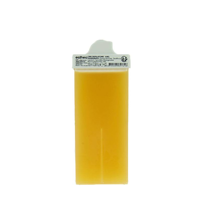 Cartouche de cire roll on étroite visage Miel de la marque Estheo Contenance 100ml - 1