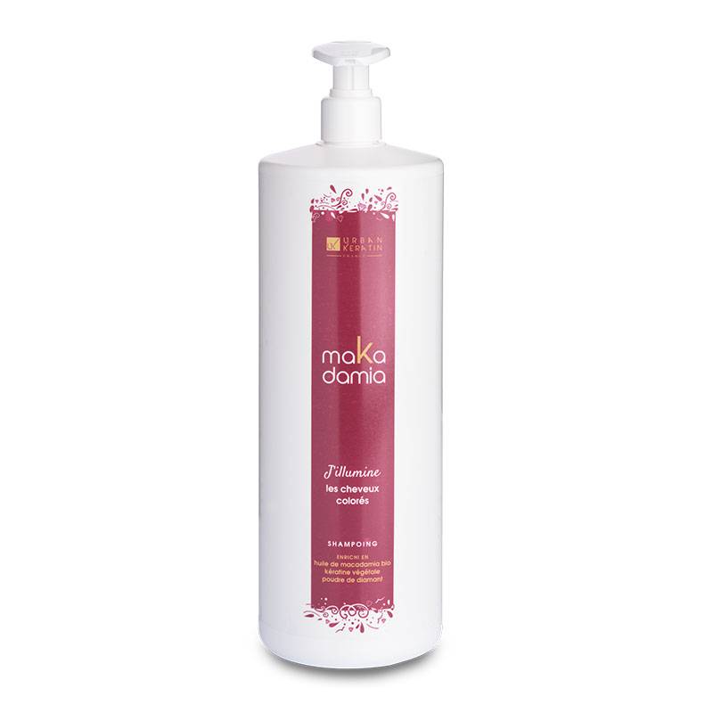 Shampoing cheveux colorés J'illumine maKadamia de la marque Urban Keratin Contenance 1000ml - 1