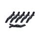 Lot de 6 pinces Diamond Noir - 1 Lot de 6 pinces Diamond Noir de la marque 7e ÉLÉMENT - 1