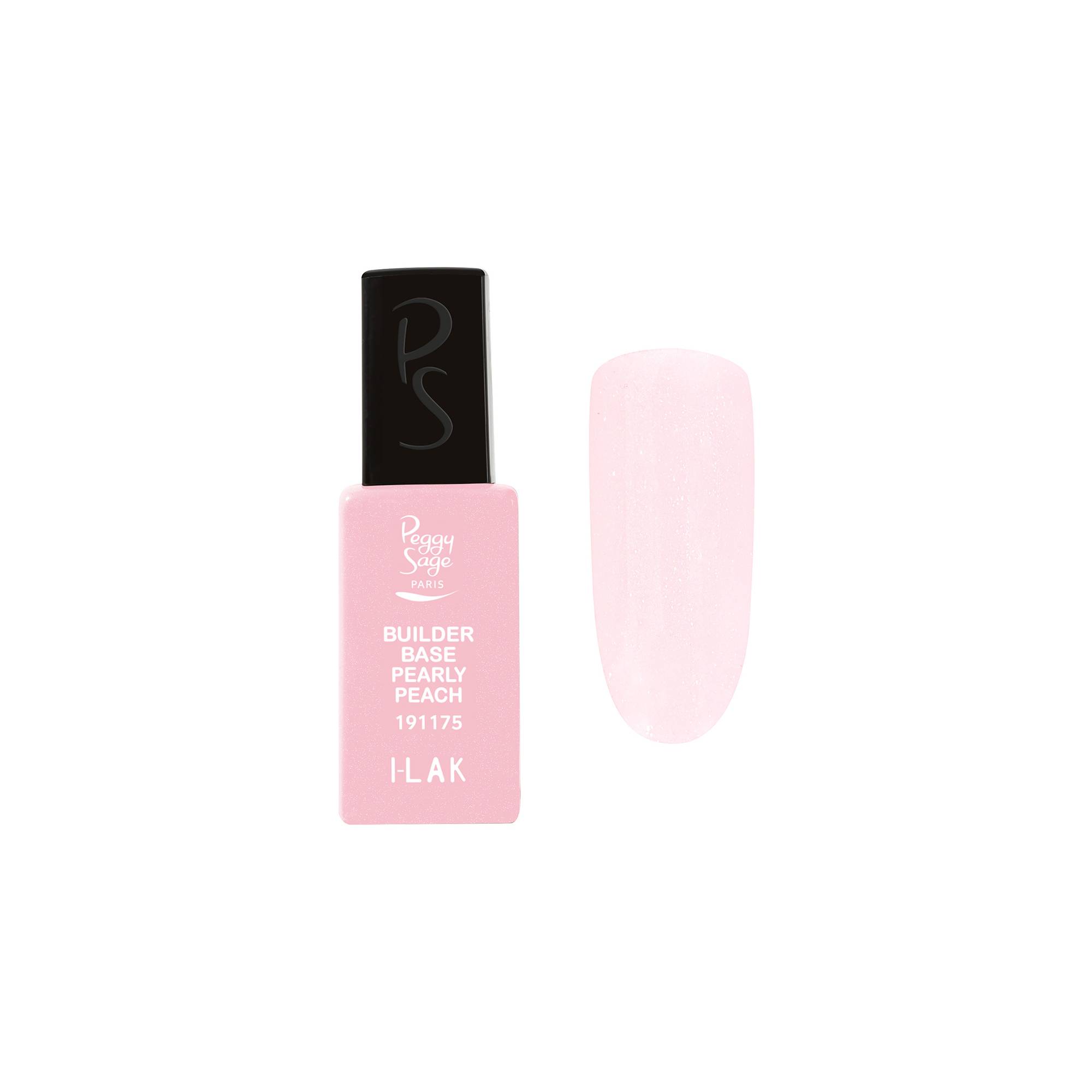 Builder base semi-permanente I-LAK Pearly peach de la marque Peggy Sage Contenance 11ml - 1
