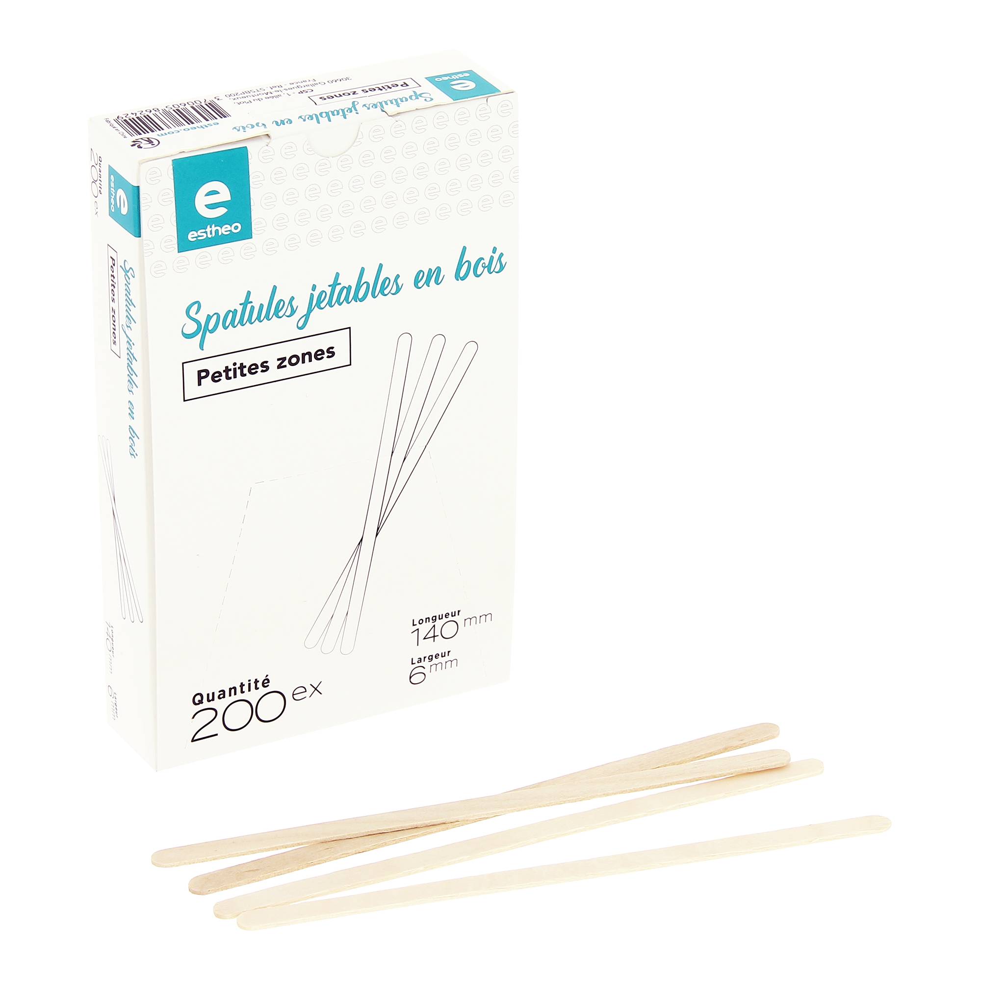 Spatules bois petites zones x200 de la marque Estheo - 1