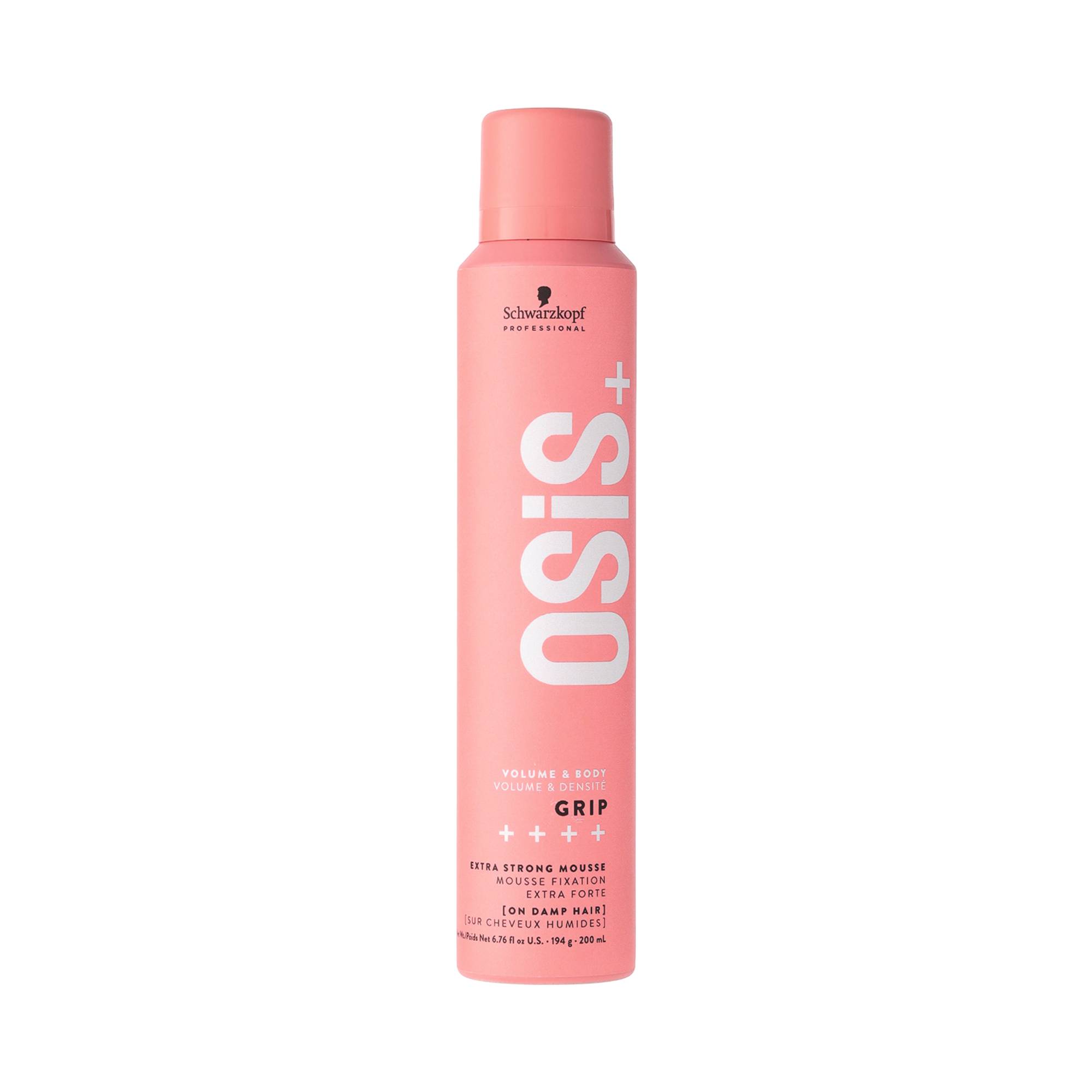 Mousse fixation extra forte Osis+ Grip de la marque Schwarzkopf Professional Contenance 200ml - 1