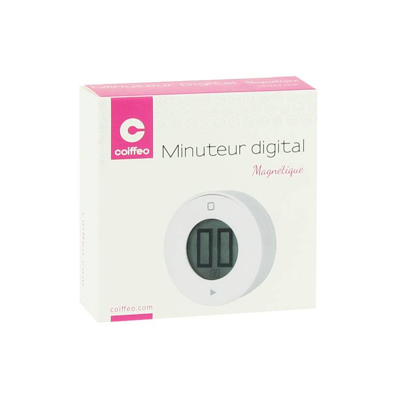 Minuteur et chronomètre digital blanc de la marque Coiffeo - 2