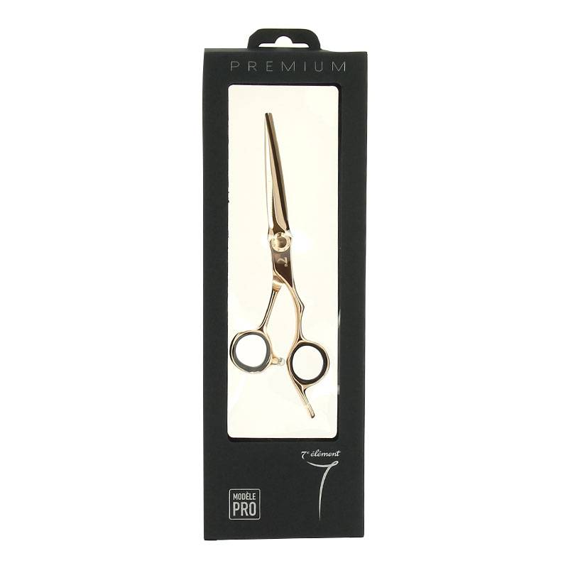 Ciseaux de coupe rose gold lames 3D taille 5.75 de la marque 7e ÉLÉMENT - 1