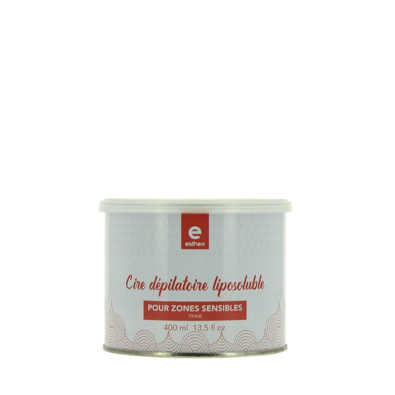 Pot de cire dépilatoire liposoluble Titane de la marque Estheo Contenance 400ml - 1