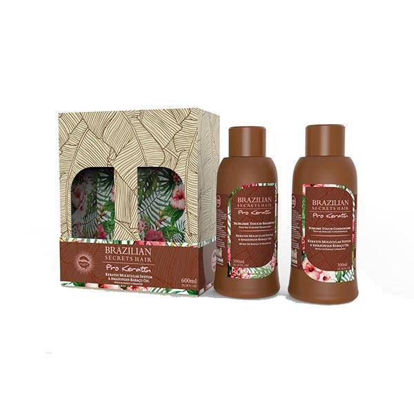 Kit Sublime Touch (2x300ml) - Pro Keratin de la marque Brazilian Secrets Hair Contenance 600ml - 1