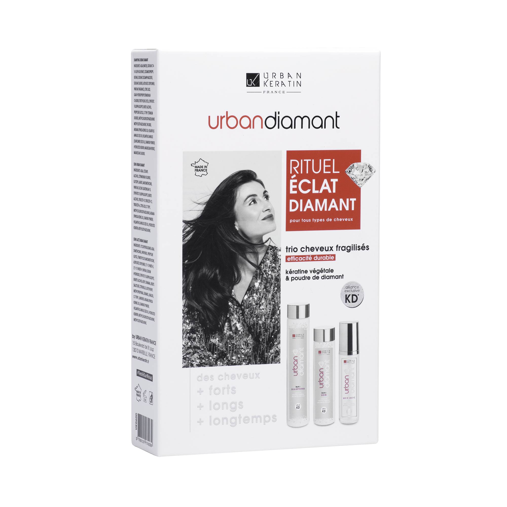 Coffret Urban Diamant de la marque Urban Keratin Contenance 550ml - 1