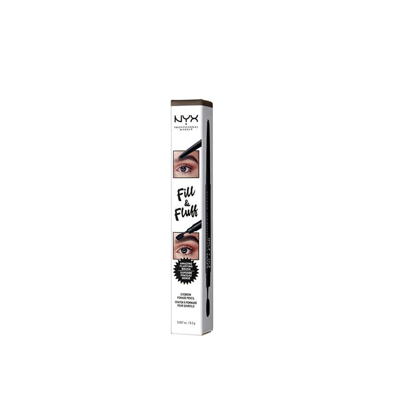 Crayon à sourcils double-embout Fill & Fluff Ash Brown 1.4g de la marque NYX Professional Makeup Contenance 1g - 3