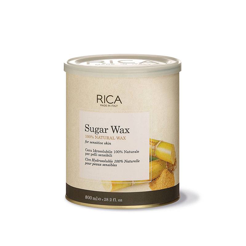 Cire hydrosoluble 100% naturelle Sugar Wax de la marque Rica Contenance 800ml - 1