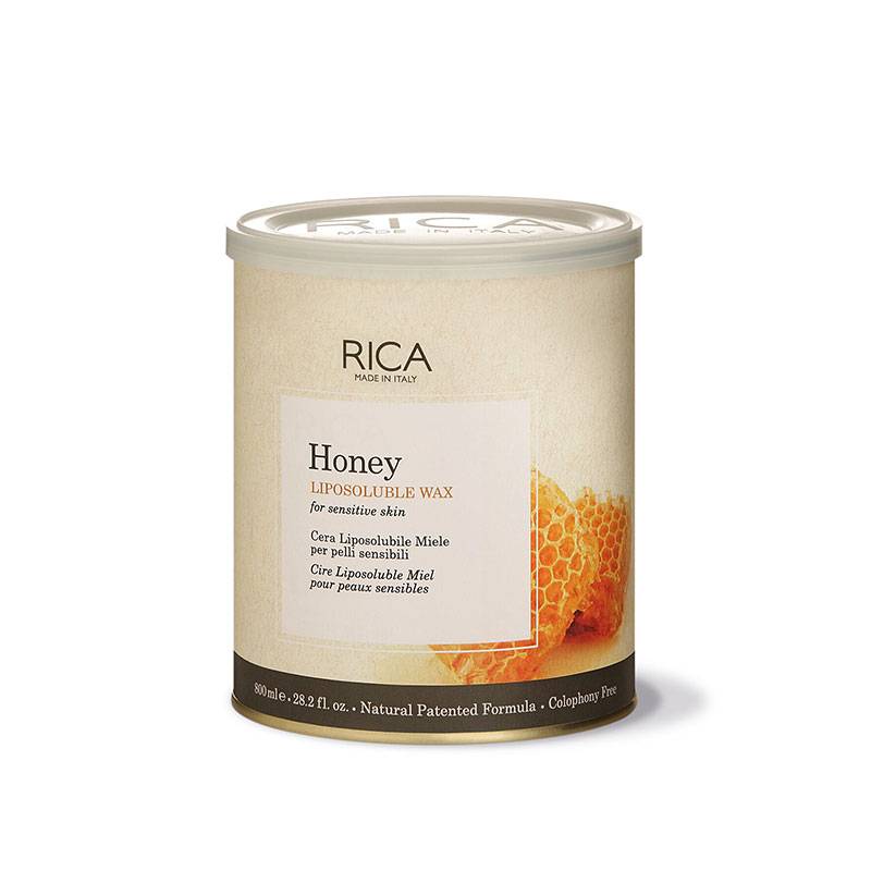 Cire d'épilation liposoluble Miel de la marque Rica Contenance 800ml - 1