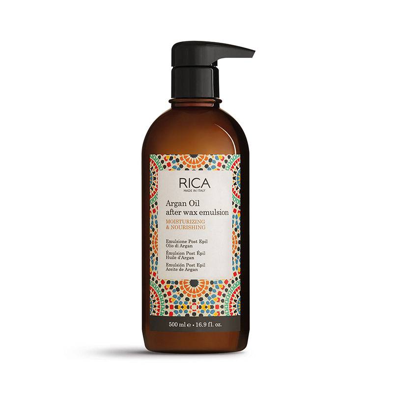 Emulsion post-épilation à l'huile d'Argan de la marque Rica Contenance 500ml - 1