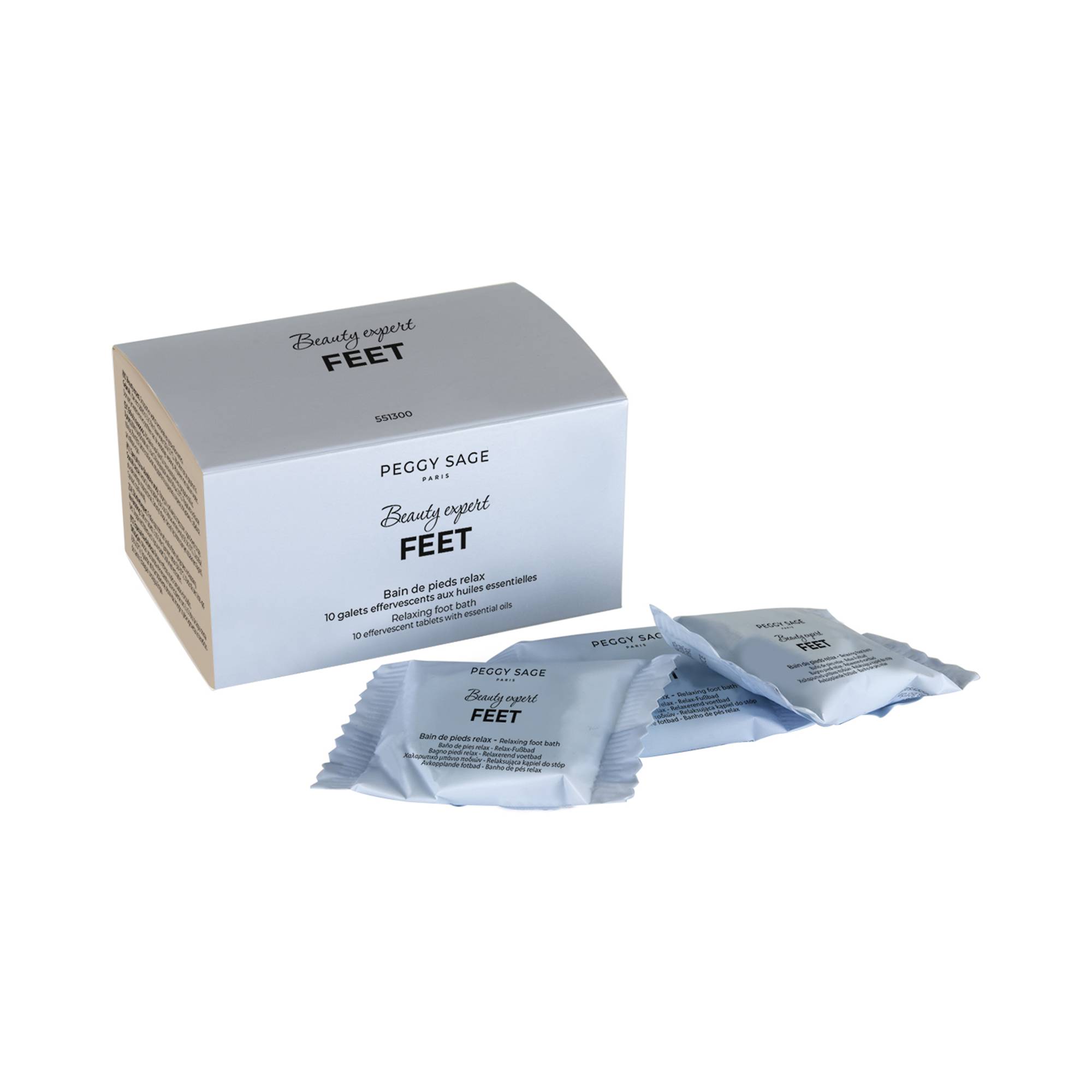 Bain de pieds relax Beauty expert Feet - 10 galets effervescents de la marque Peggy Sage - 1